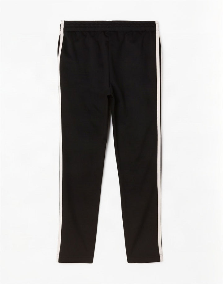 Adidas Womens Crop Tracksuit Trousers UK 6 XS Black Polyester