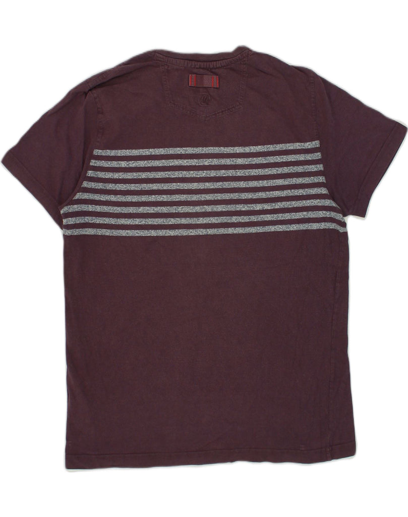 FAT FACE Mens T-Shirt Top Medium Burgundy Striped Cotton | Vintage Fat Face | Thrift | Second-Hand Fat Face | Used Clothing | Messina Hembry 