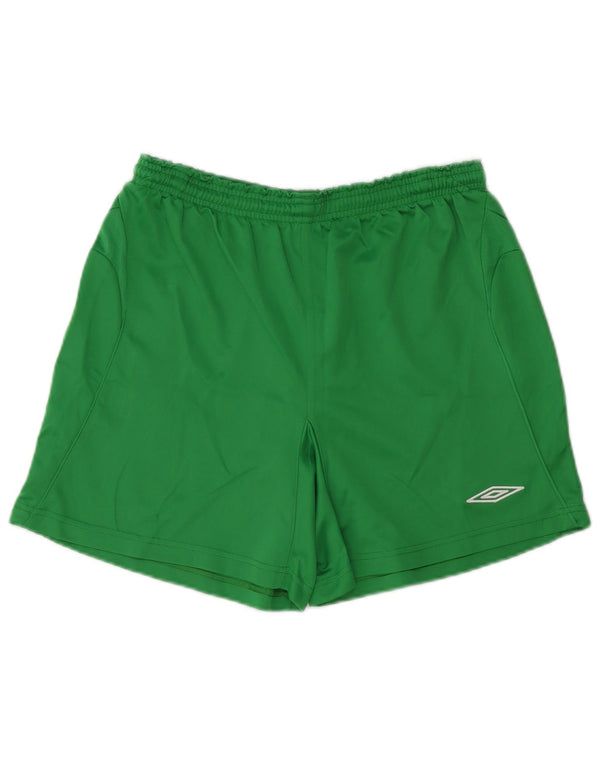 Umbro Mens Sport Shorts Large  Green Polyester