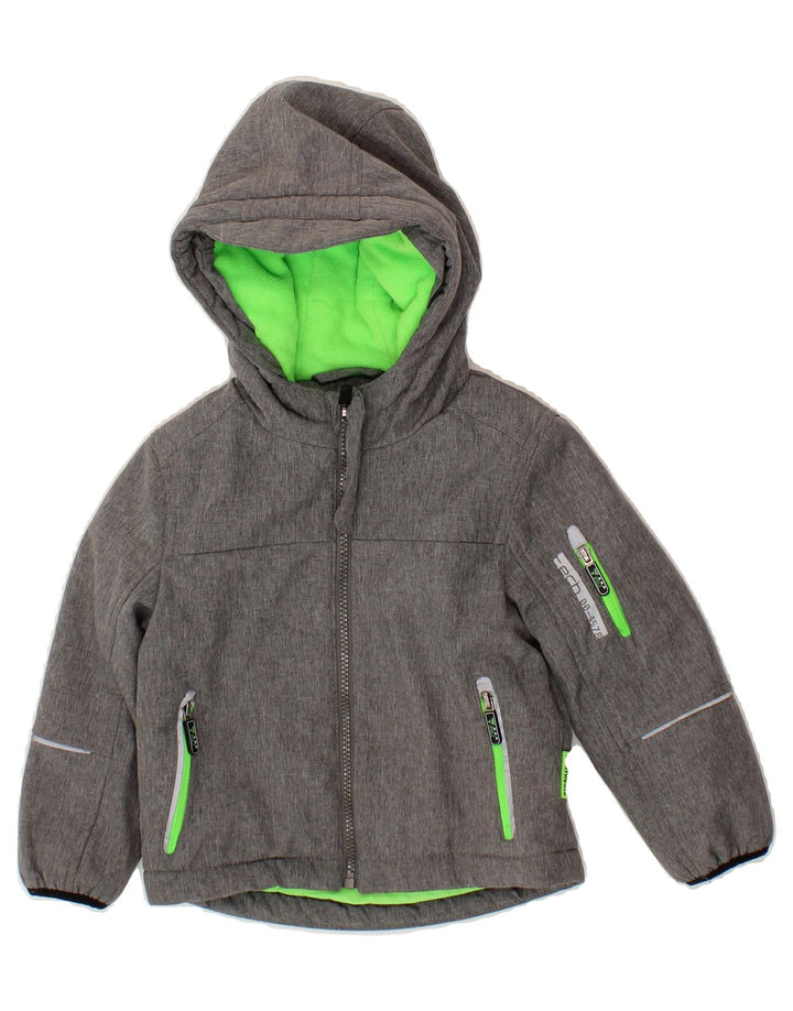 NORTHVILLE Boys Hooded Windbreaker Coat 3-4 Years Grey Vintage Northville and Second-Hand Northville from Messina Hembry 