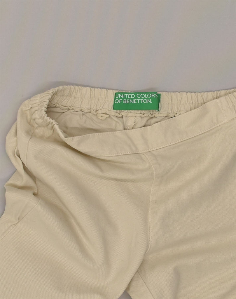 BENETTON Womens Flare Casual Trousers W28 L31  Beige | Vintage Benetton | Thrift | Second-Hand Benetton | Used Clothing | Messina Hembry 