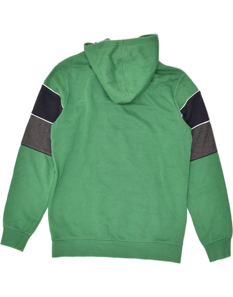 CHAMPION Boys Graphic Hoodie Jumper 13-14 Years XL  Green Colourblock | Vintage Champion | Thrift | Second-Hand Champion | Used Clothing | Messina Hembry 