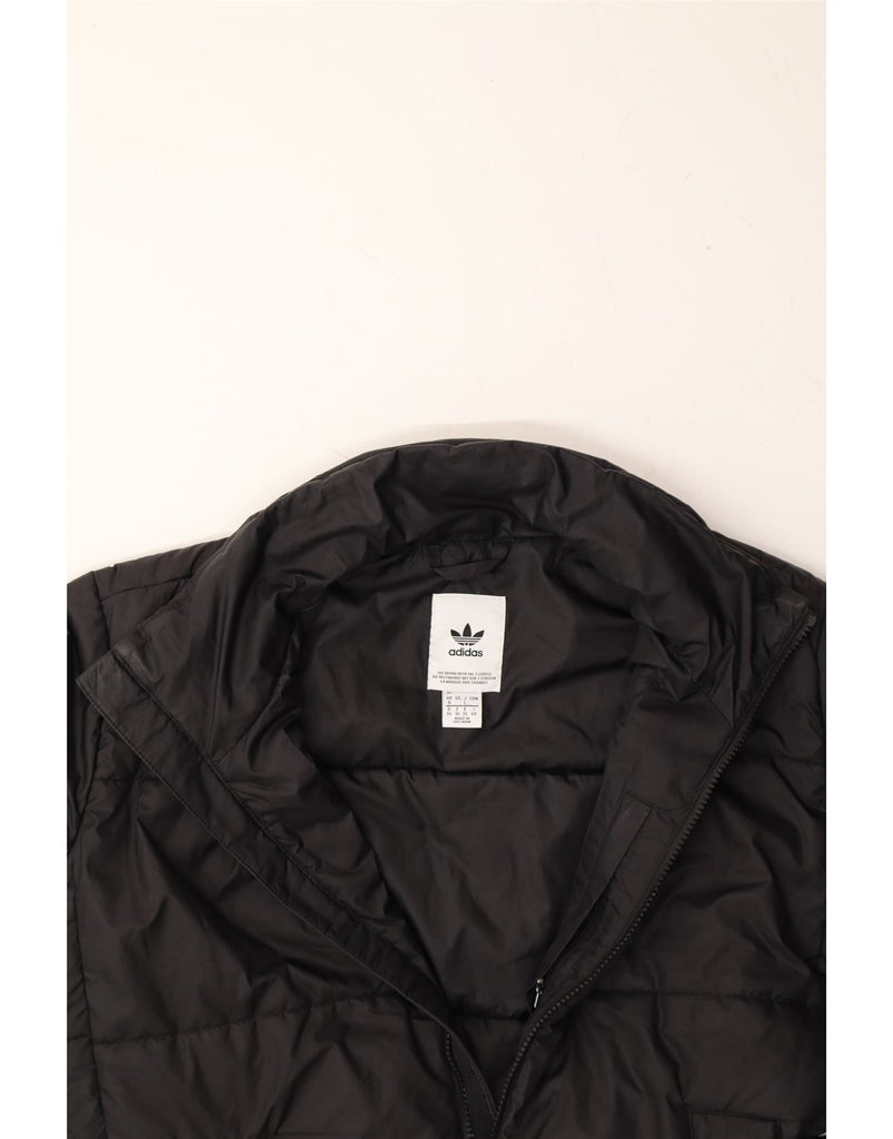 ADIDAS Womens Oversized Padded Jacket UK 8 Small  Black Polyester Vintage Adidas and Second-Hand Adidas from Messina Hembry 
