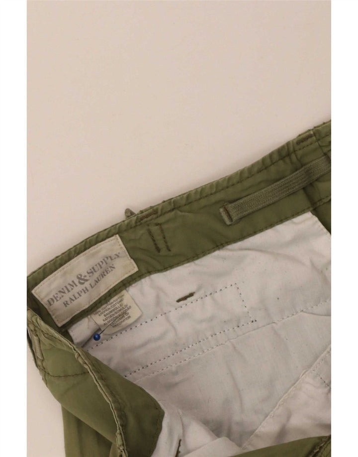 Ralph Lauren Mens Cargo Shorts W31 Medium Khaki Cotton