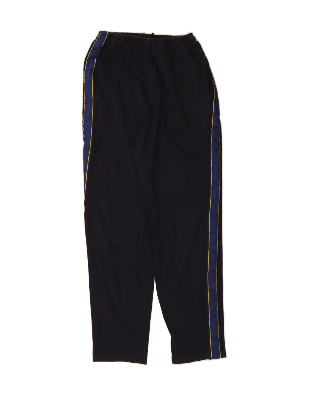SERGIO TACCHINI Womens Tracksuit Trousers Large  Navy Blue Colourblock Vintage Sergio Tacchini and Second-Hand Sergio Tacchini from Messina Hembry 