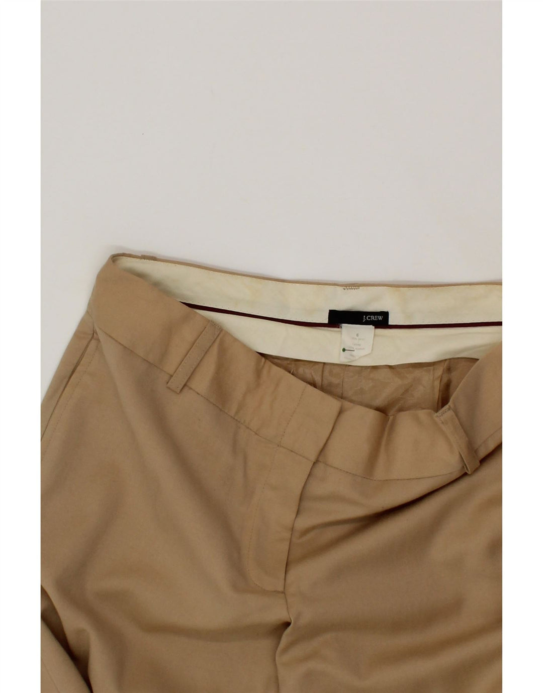 J. CREW Womens Bootcut Chino Trousers US 6 Medium W32 L32 Beige Wool Vintage J. Crew and Second-Hand J. Crew from Messina Hembry 