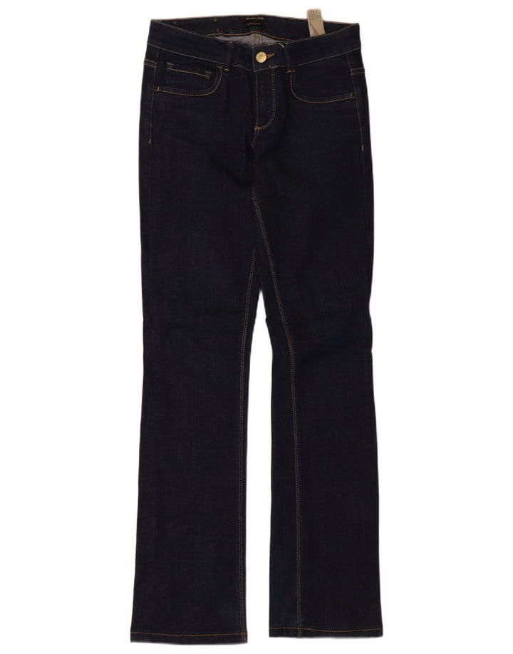 Massimo Dutti Womens Bootcut Jeans EU 36 XS W26 L31 Navy Blue Cotton