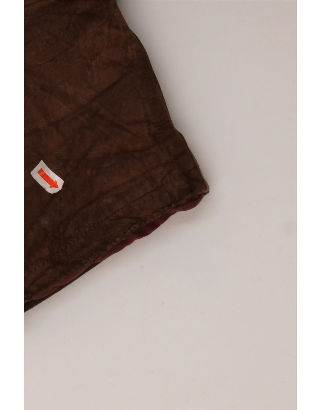 VINTAGE Mens Shearling Double Breasted Coat IT 54 2XL Brown Leather