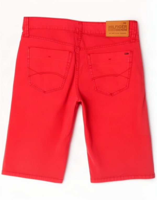 Tommy Hilfiger Womens Casual Shorts Medium W28 Red Cotton