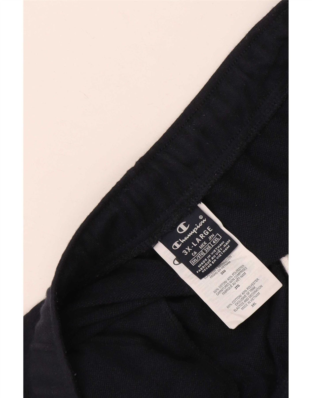 Champion Mens Regular Tracksuit Trousers 3XL Navy Blue Cotton