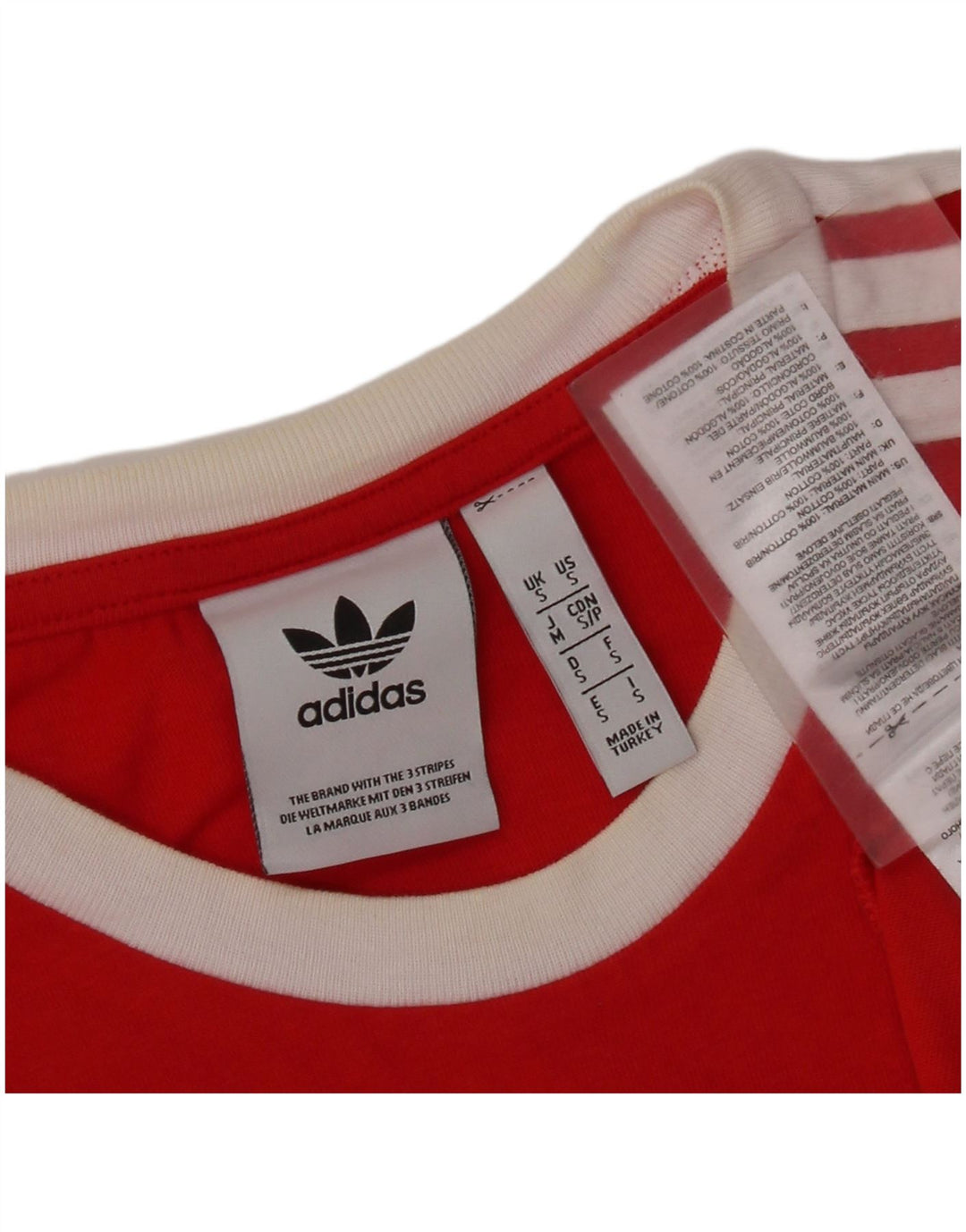 ADIDAS Mens T-Shirt Top Small Red Cotton