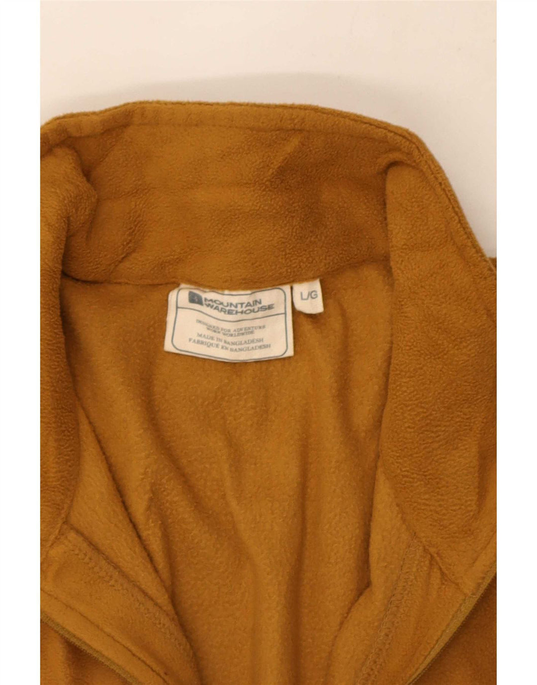Mountain Warehouse Mens Zip Neck Fleece Jumper Large Brown Polyester