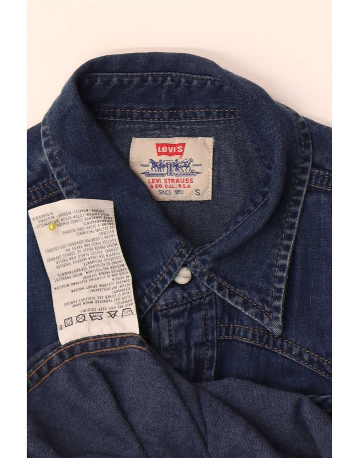 Levi's Mens Denim Shirt Small Blue Cotton