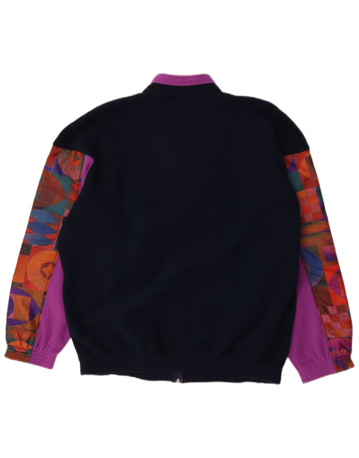 AUSTRALIAN L'ALPINA Womens Fleece Jacket IT 54 2XL Multicoloured Geometric