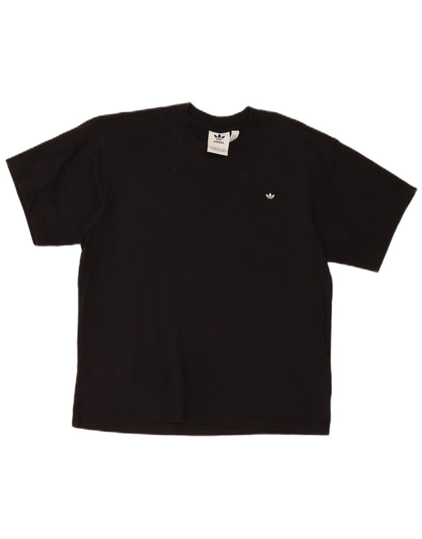 Adidas Mens T-Shirt Top XS Black Cotton