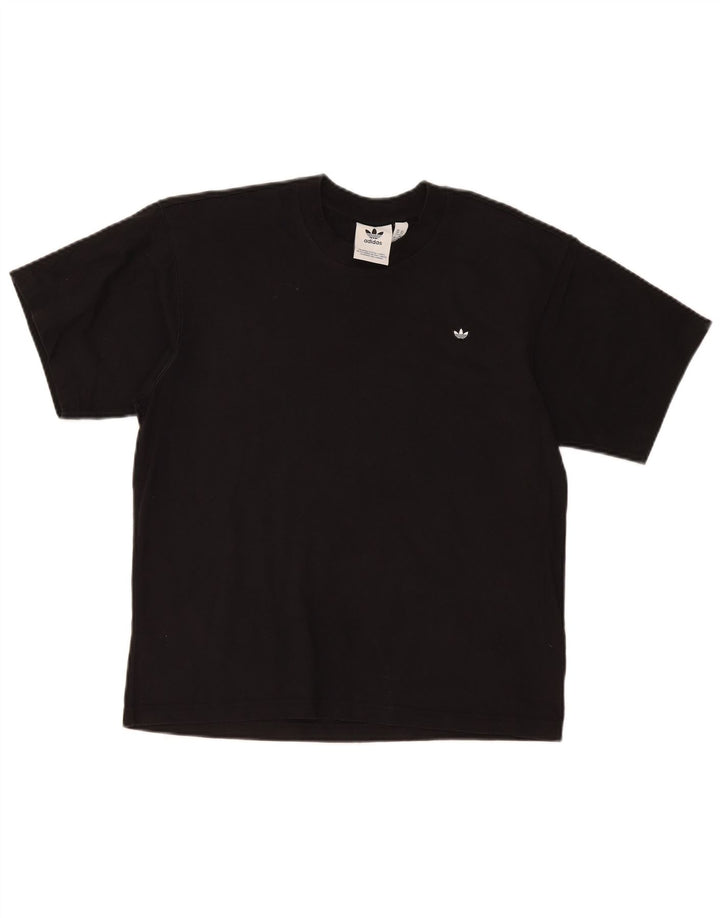 Adidas Mens T-Shirt Top XS Black Cotton