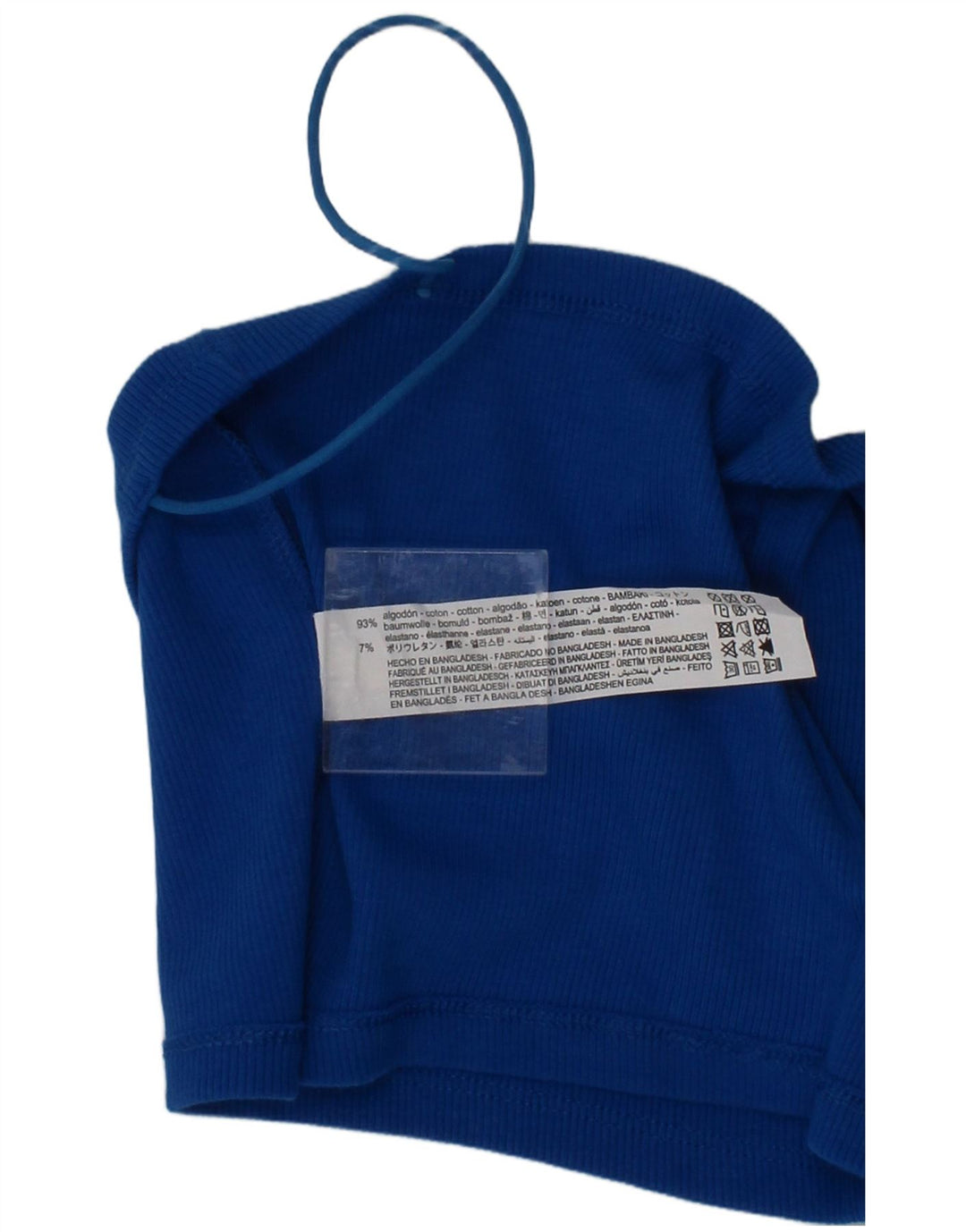 Zara Womens Bralette Cami Top Small Blue Cotton