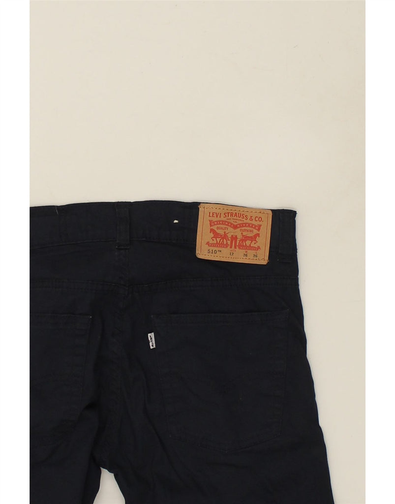 LEVI'S Boys 510 Skinny Casual Trousers 11-12 Years W26 L26 Navy Blue | Vintage Levi's | Thrift | Second-Hand Levi's | Used Clothing | Messina Hembry 