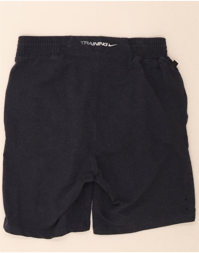 NIKE Mens Dri Fit Sport Shorts XL Navy Blue Cotton Vintage Nike and Second-Hand Nike from Messina Hembry 