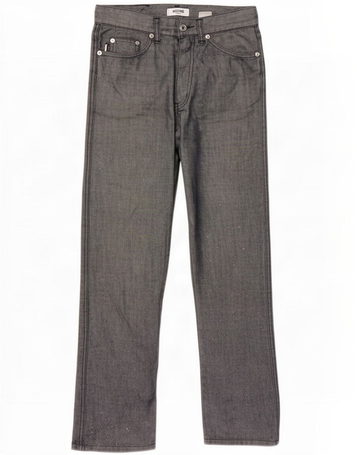 Moschino Womens Straight Jeans W30 L30 Grey