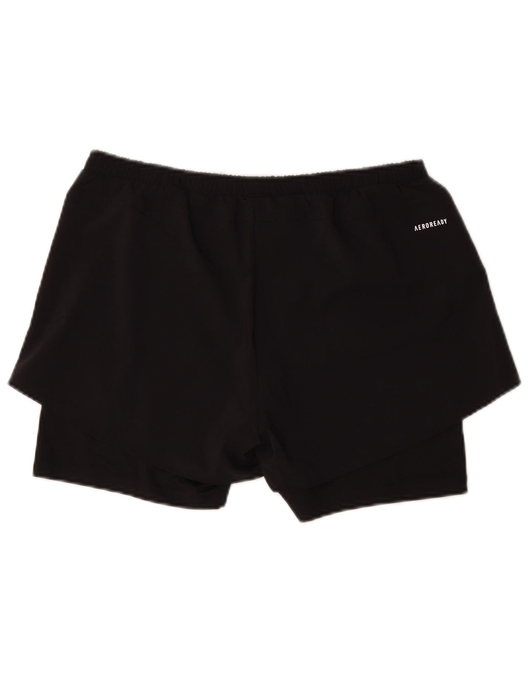 Adidas Womens Sport Shorts UK 12/14 Medium Black Polyester