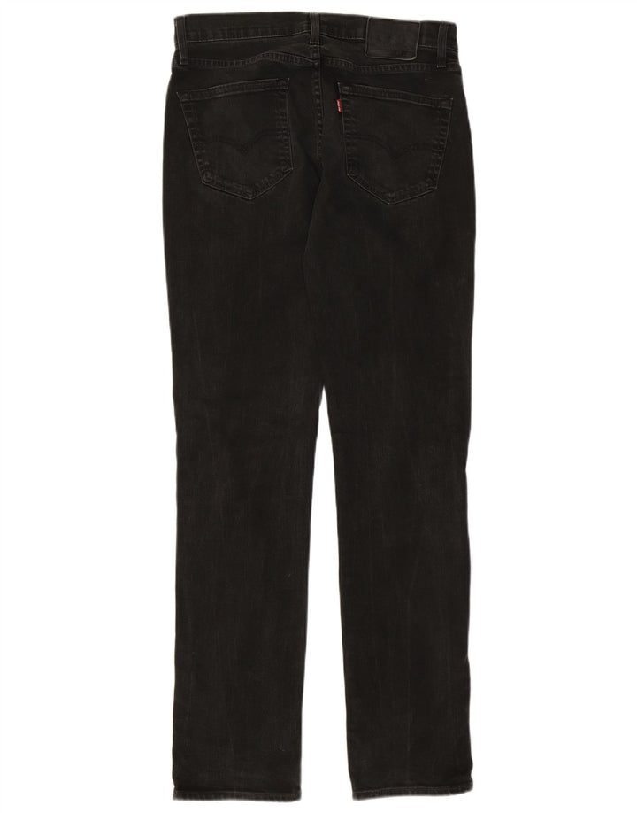 Levi's Mens 512 Slim Tapered Jeans W32 L34 Black Cotton