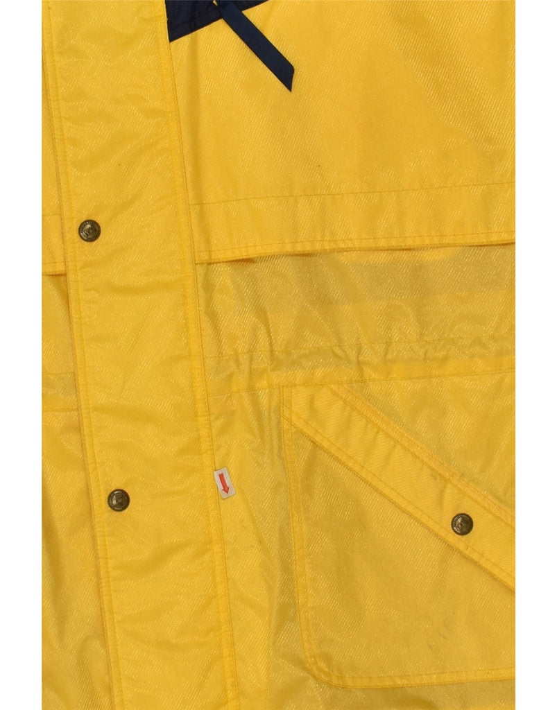 VINTAGE Mens Rain Jacket UK 40 Large Yellow Colourblock | Vintage Vintage | Thrift | Second-Hand Vintage | Used Clothing | Messina Hembry 