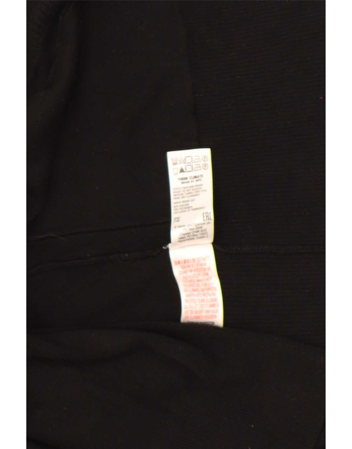 Marks & Spencer Womens Longline Open Cardigan Sweater UK 14 Medium Black