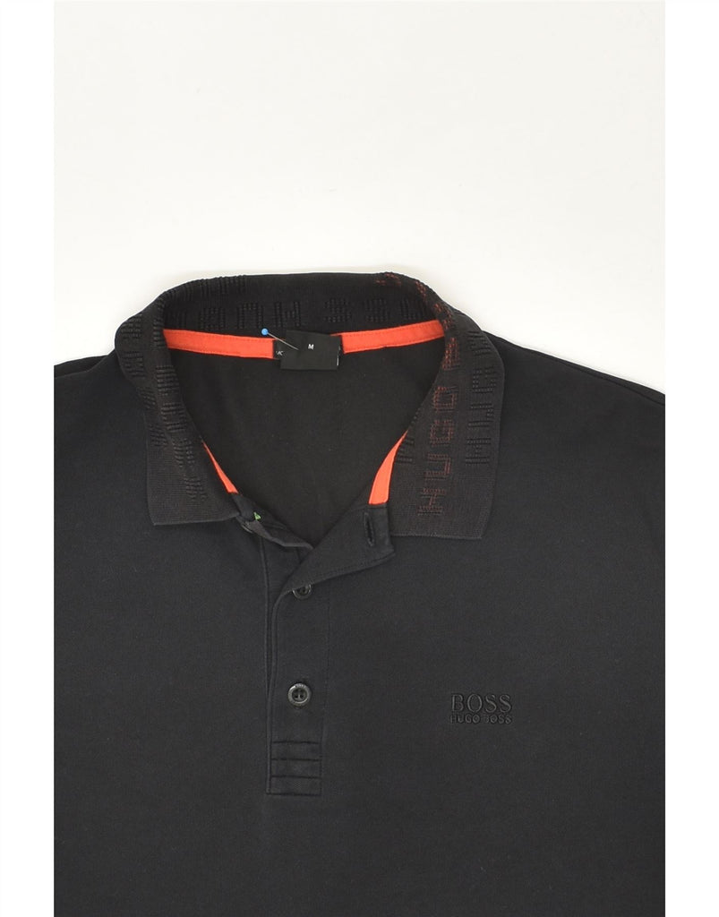 HUGO BOSS Mens Slim Fit Polo Shirt Medium Black | Vintage Hugo Boss | Thrift | Second-Hand Hugo Boss | Used Clothing | Messina Hembry 