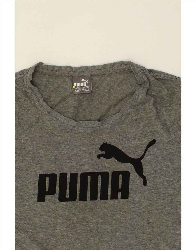 PUMA Mens Graphic T-Shirt Top Medium Grey | Vintage Puma | Thrift | Second-Hand Puma | Used Clothing | Messina Hembry 