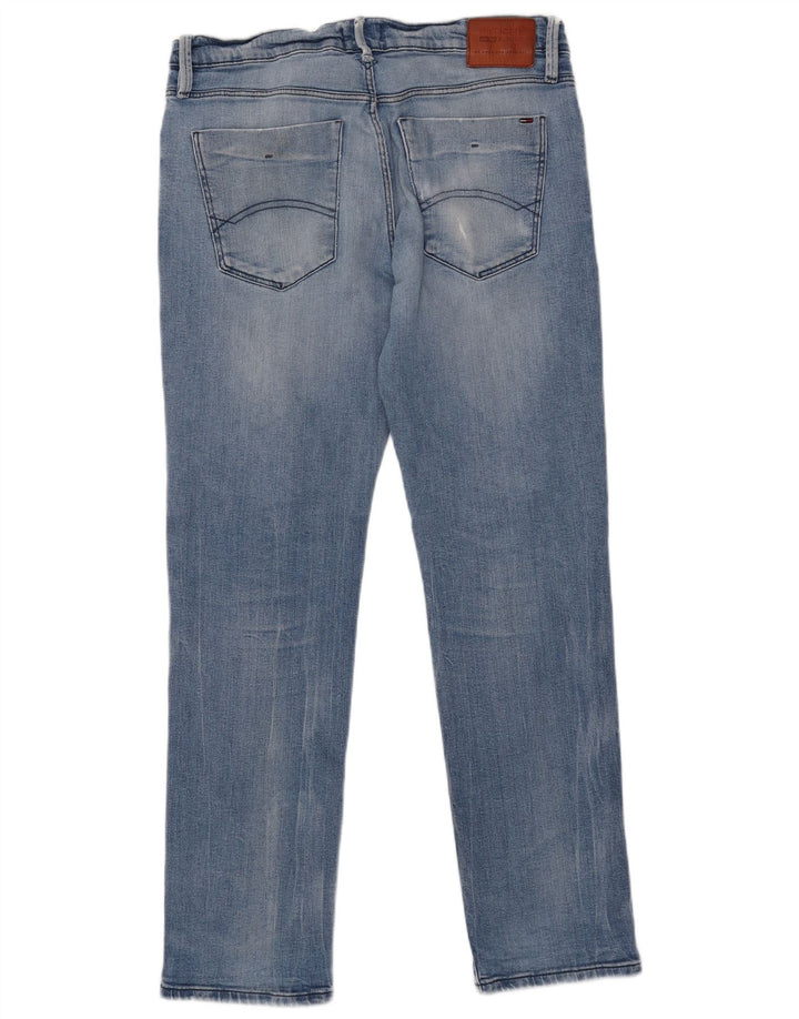 Tommy Hilfiger Mens Slim Jeans W34 L32 Blue Cotton
