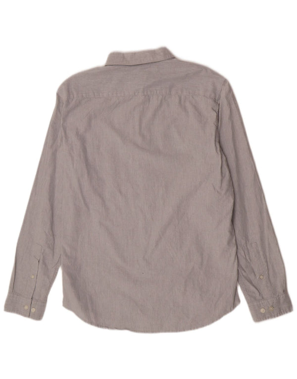 Jack Wills Mens Slim Fit Shirt Medium Grey Cotton