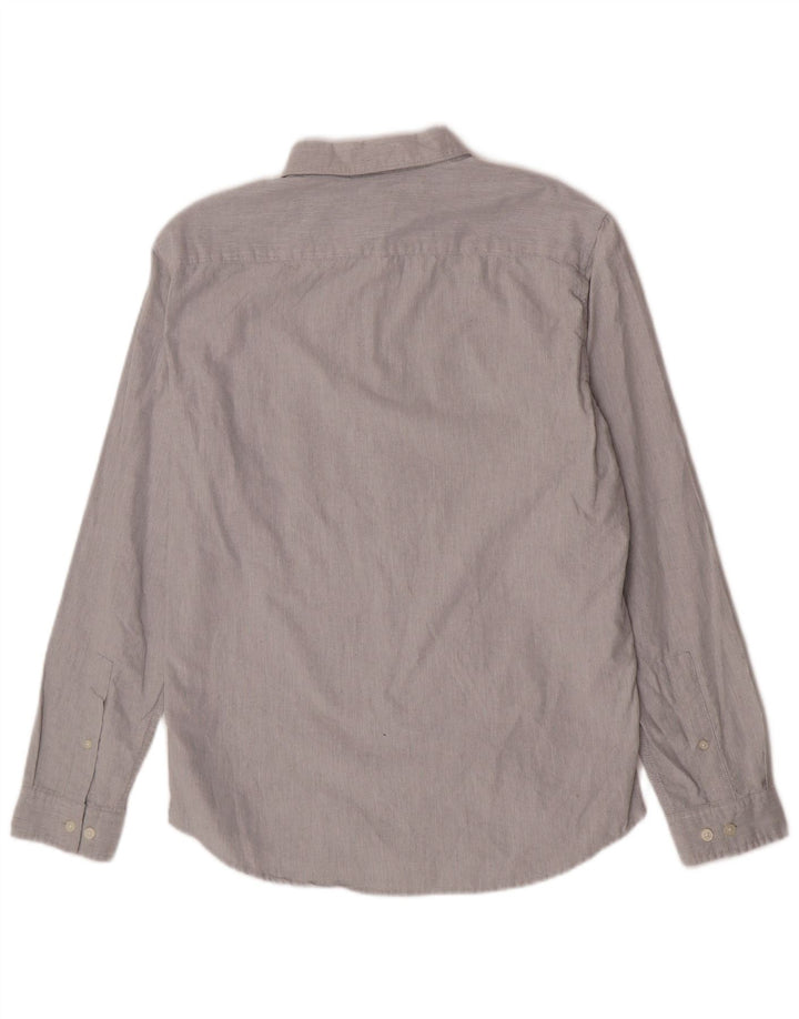 Jack Wills Mens Slim Fit Shirt Medium Grey Cotton