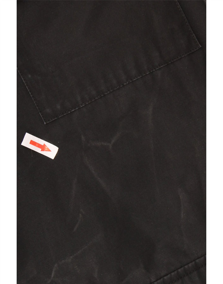 Levi's Mens Hooded Windbreaker Jacket UK 38 Medium Black Polyester
