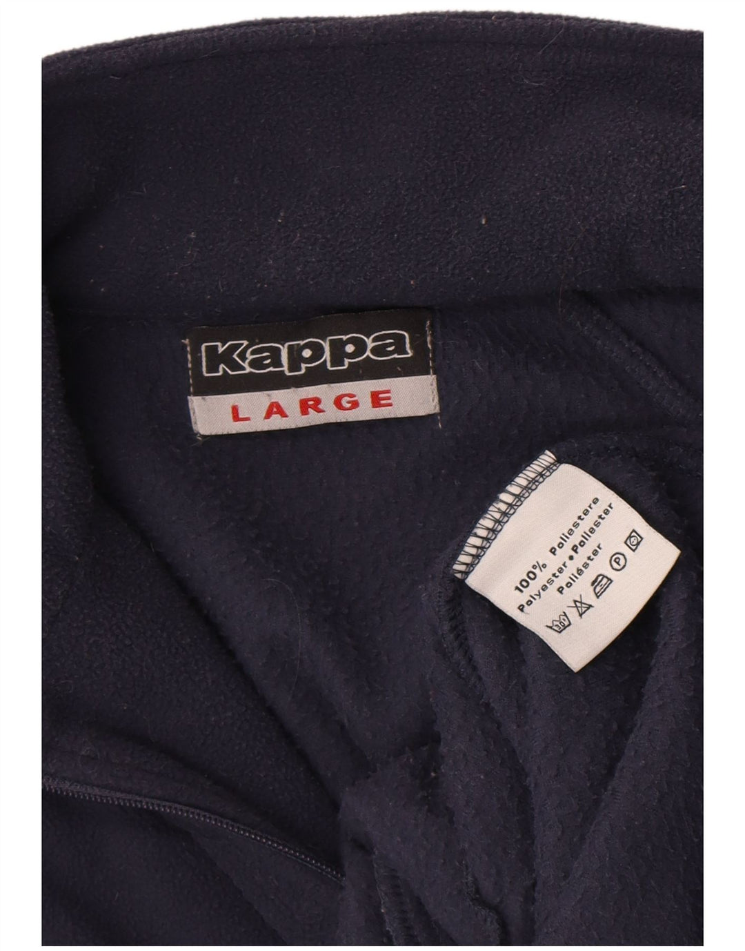 Kappa Mens Fleece Jacket UK 40 Large Navy Blue Polyester