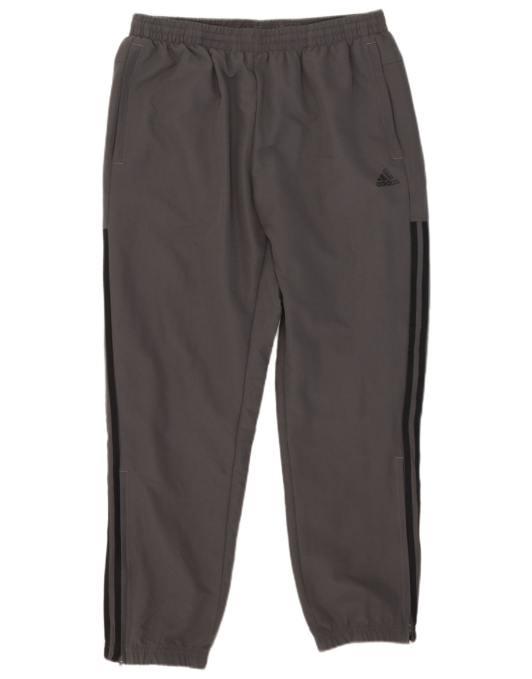 Adidas Mens Tracksuit Trousers Joggers Large Grey Polyester