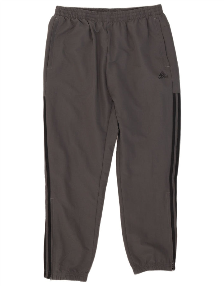 Adidas Mens Tracksuit Trousers Joggers Large Grey Polyester