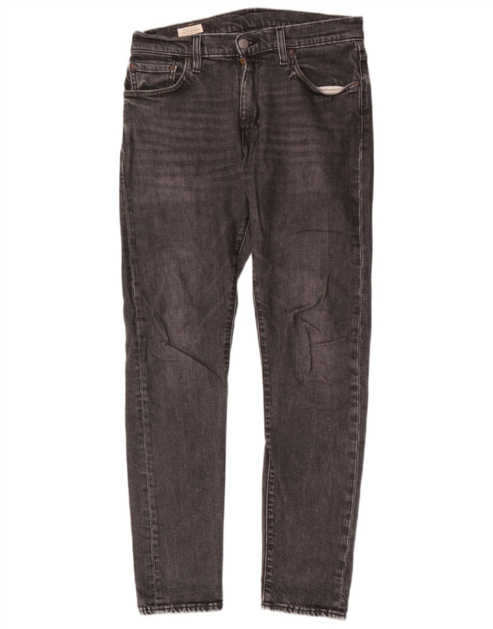 Levi's Mens 512 Slim Tapered Jeans W30 L32 Black Cotton