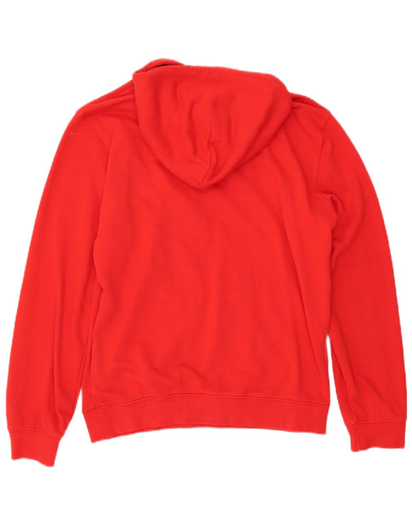 CHAMPION Mens Hoodie Jumper Medium Red Cotton