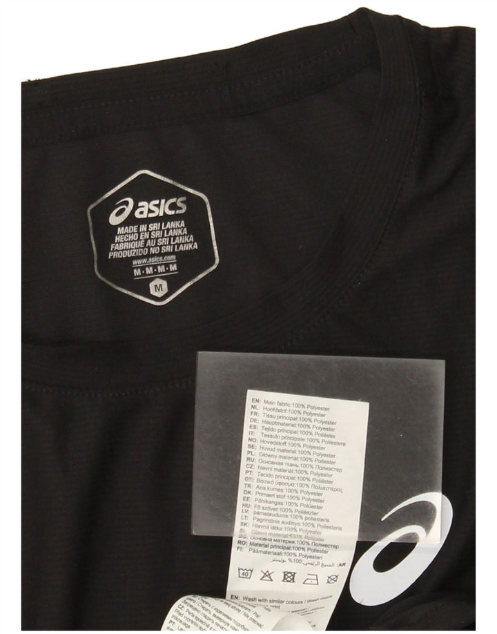 Asics Mens Vest Top Medium Black Polyester