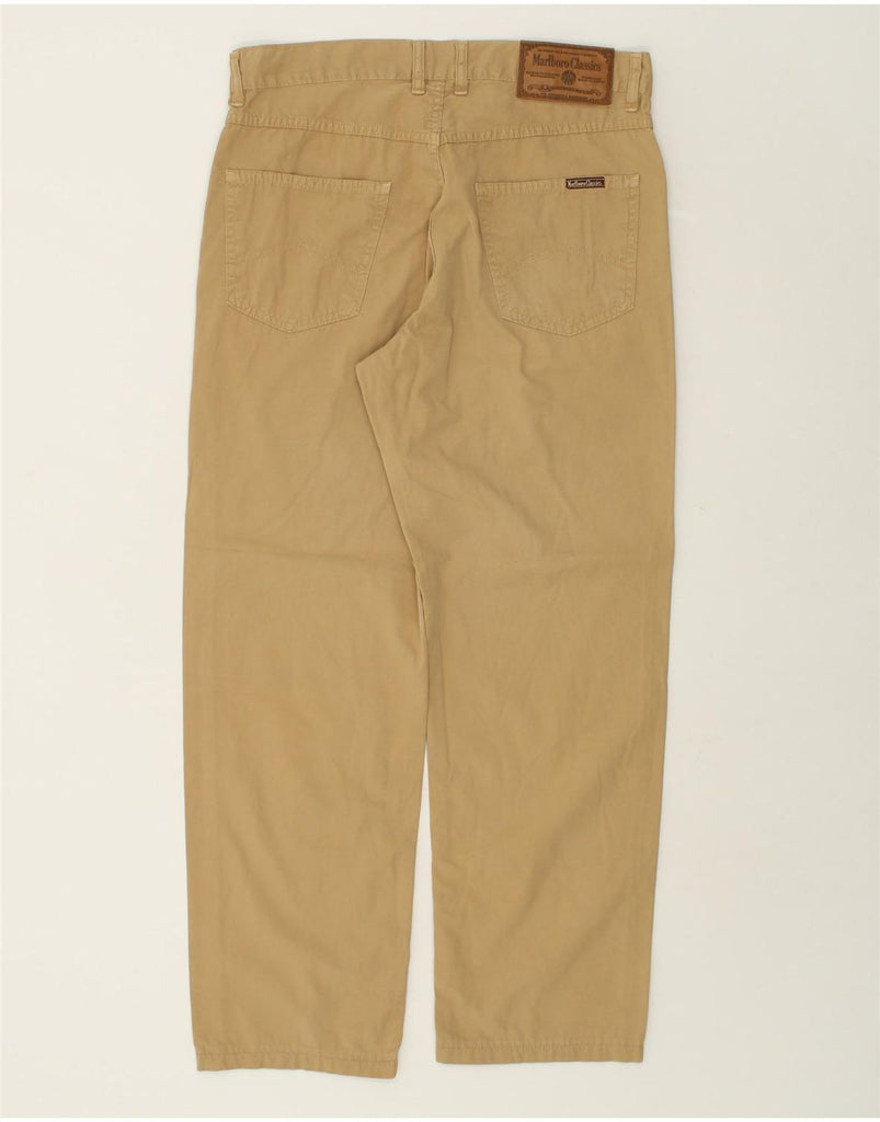 MARLBORO CLASSICS Mens Straight Casual Trousers W32 L29  Beige Cotton | Vintage Marlboro Classics | Thrift | Second-Hand Marlboro Classics | Used Clothing | Messina Hembry 