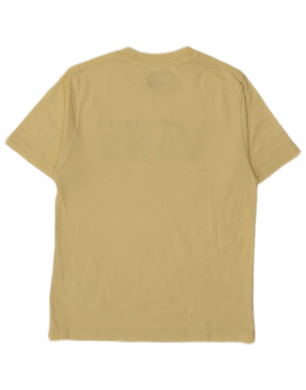 Vans Boys Classic Fit Graphic T-Shirt Top 8-9 Years Small Yellow Cotton