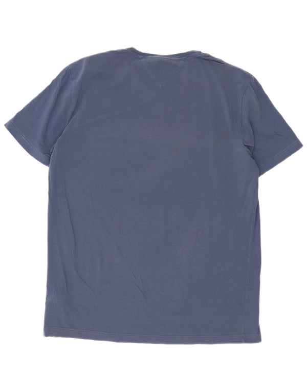 Tommy Hilfiger Mens Slim Fit T-Shirt Top 2XL Navy Blue Cotton