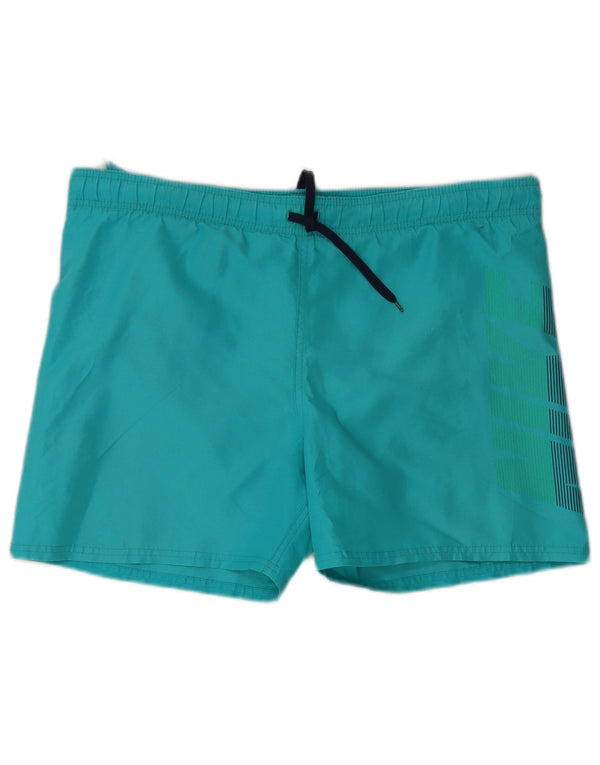 Nike Mens Graphic Swimming Shorts Medium Blue Polyester
