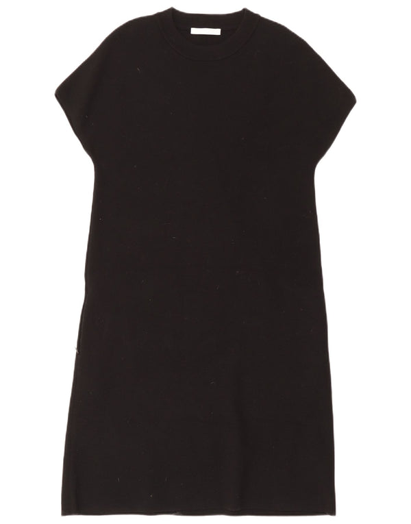 Hugo Boss Womens Shift Dress UK 6 XS Black Cotton