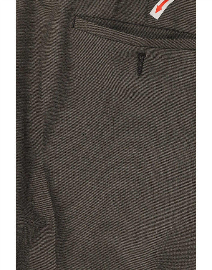 Marks & Spencer Mens Straight Suit Trousers W36 L29 Black Polyester