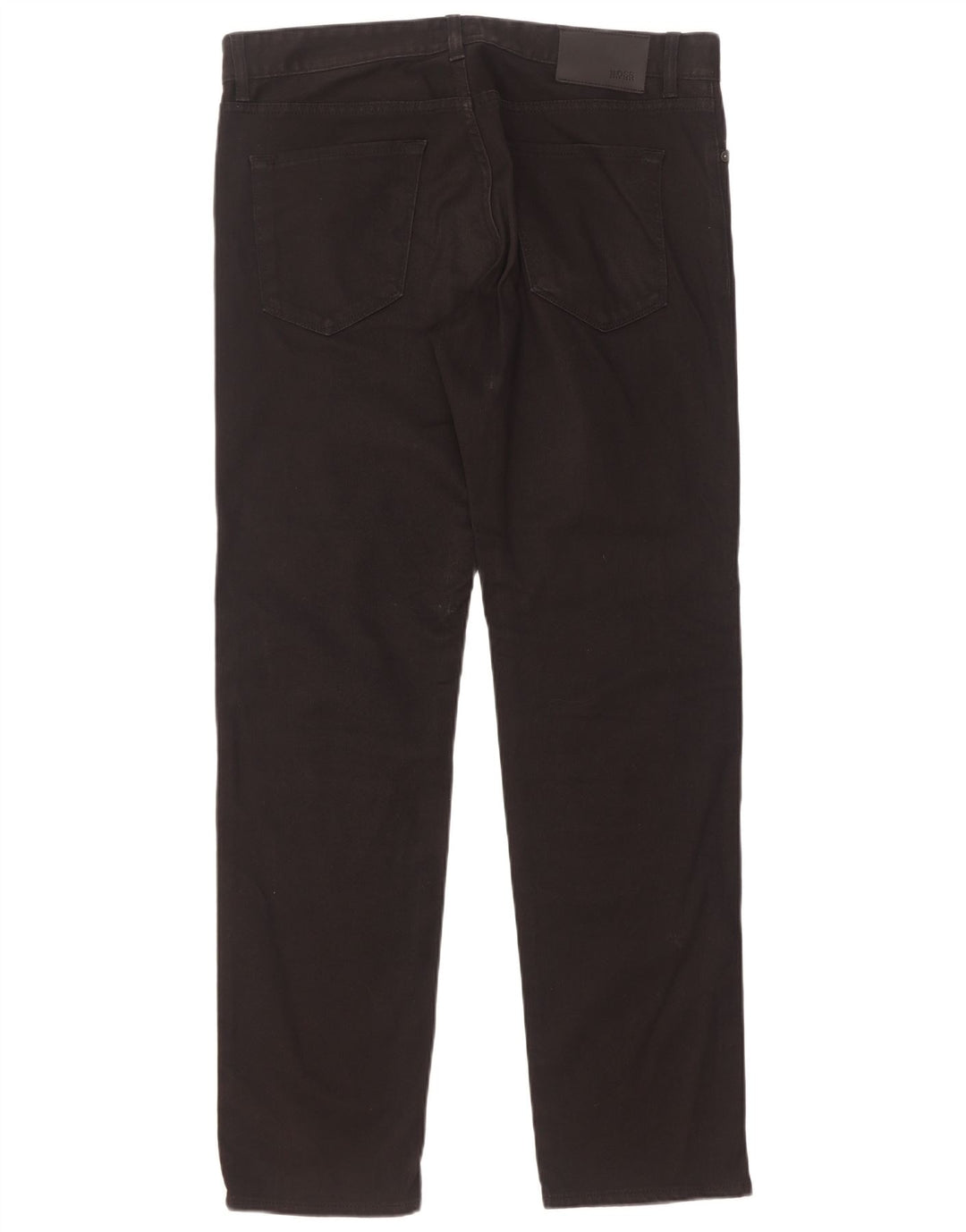 Hugo Boss Mens Straight Jeans W34 L32 Black Cotton