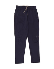 UNDER ARMOUR Boys Tracksuit Trousers 13-14 Years XL  Navy Blue Polyester