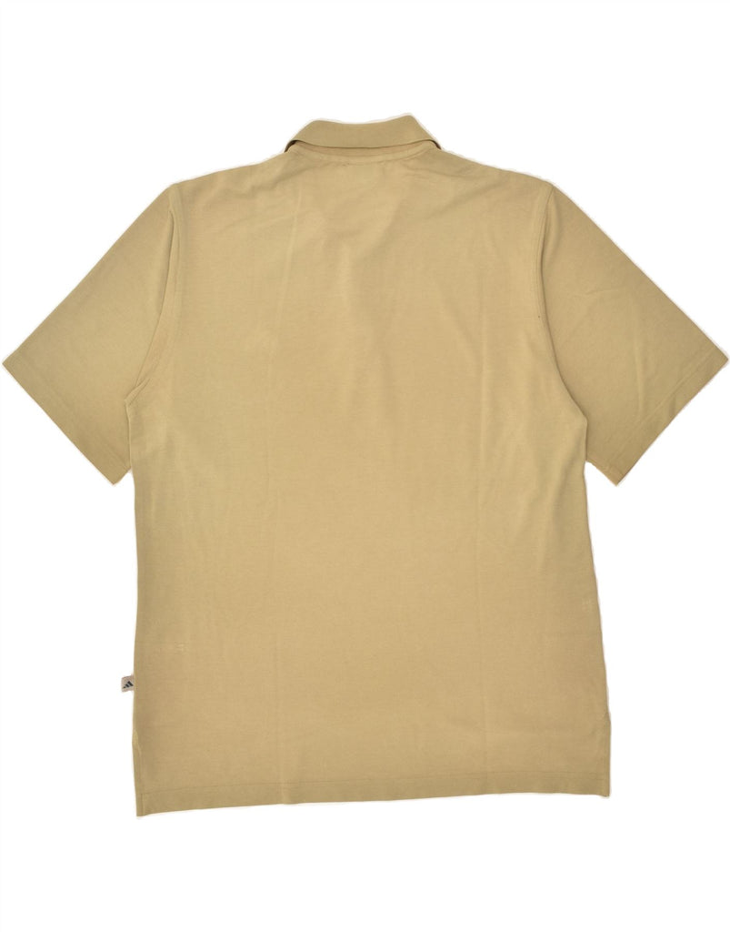 ADIDAS Mens Polo Shirt UK 40/42 Medium Khaki Cotton | Vintage Adidas | Thrift | Second-Hand Adidas | Used Clothing | Messina Hembry 