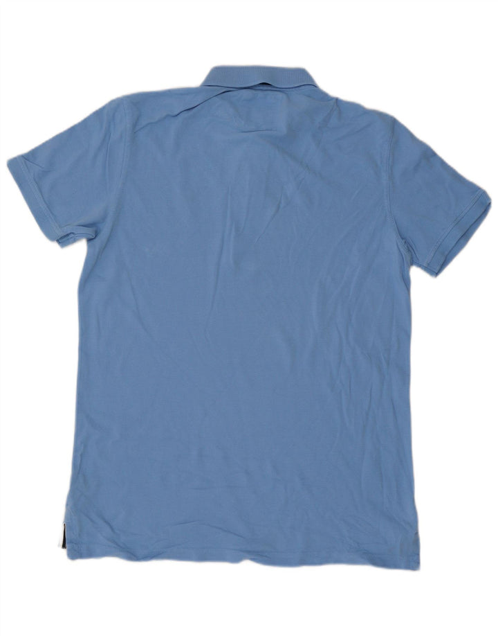 Crew Clothing Mens Polo Shirt Large Blue Cotton